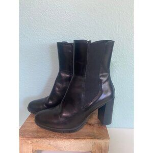 Rizzoli Women's Black Heeled Ankle Boots with Zippers Size 41 - 10